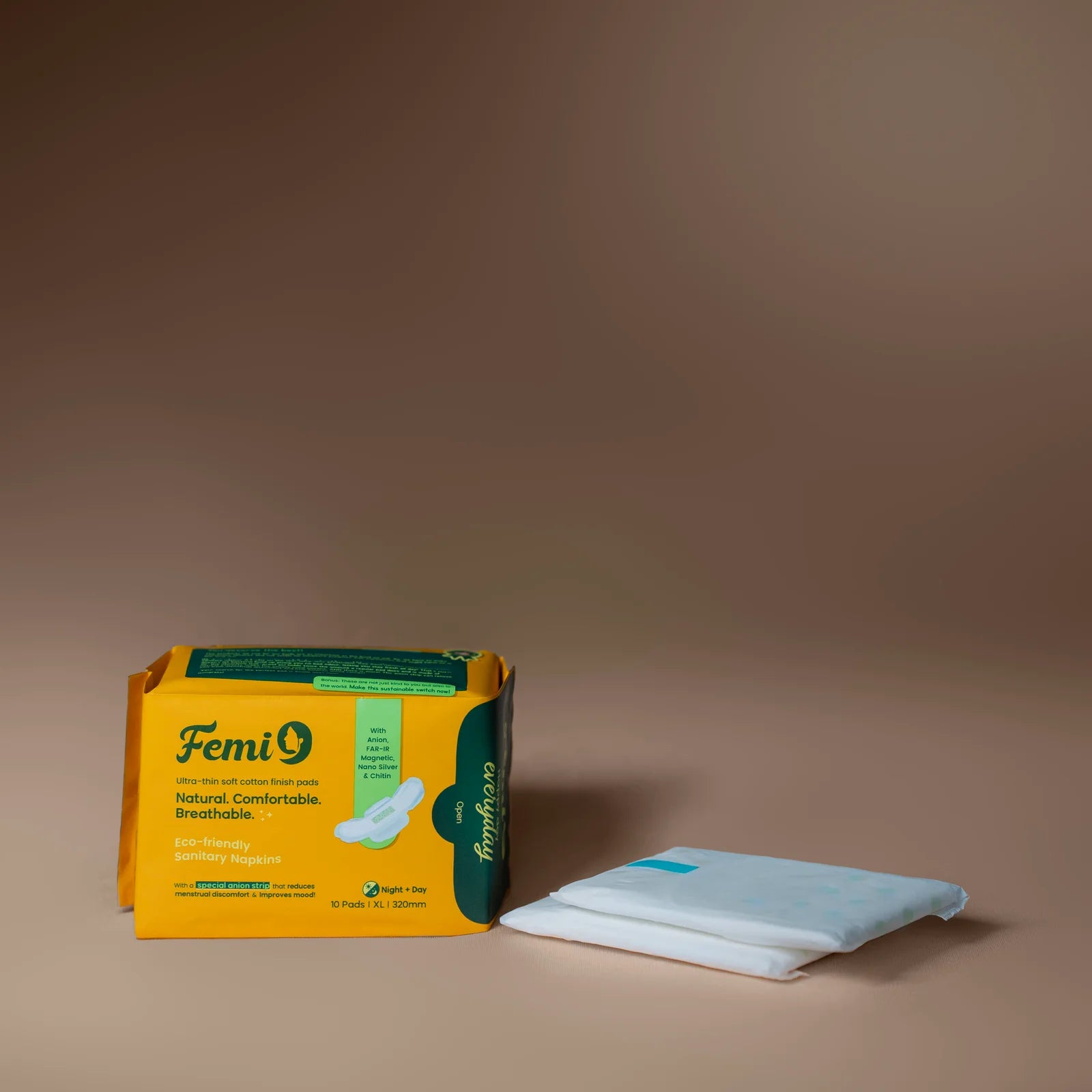 Femi9 Anion Sanitary Napkins|320mm|XL-10 Pads