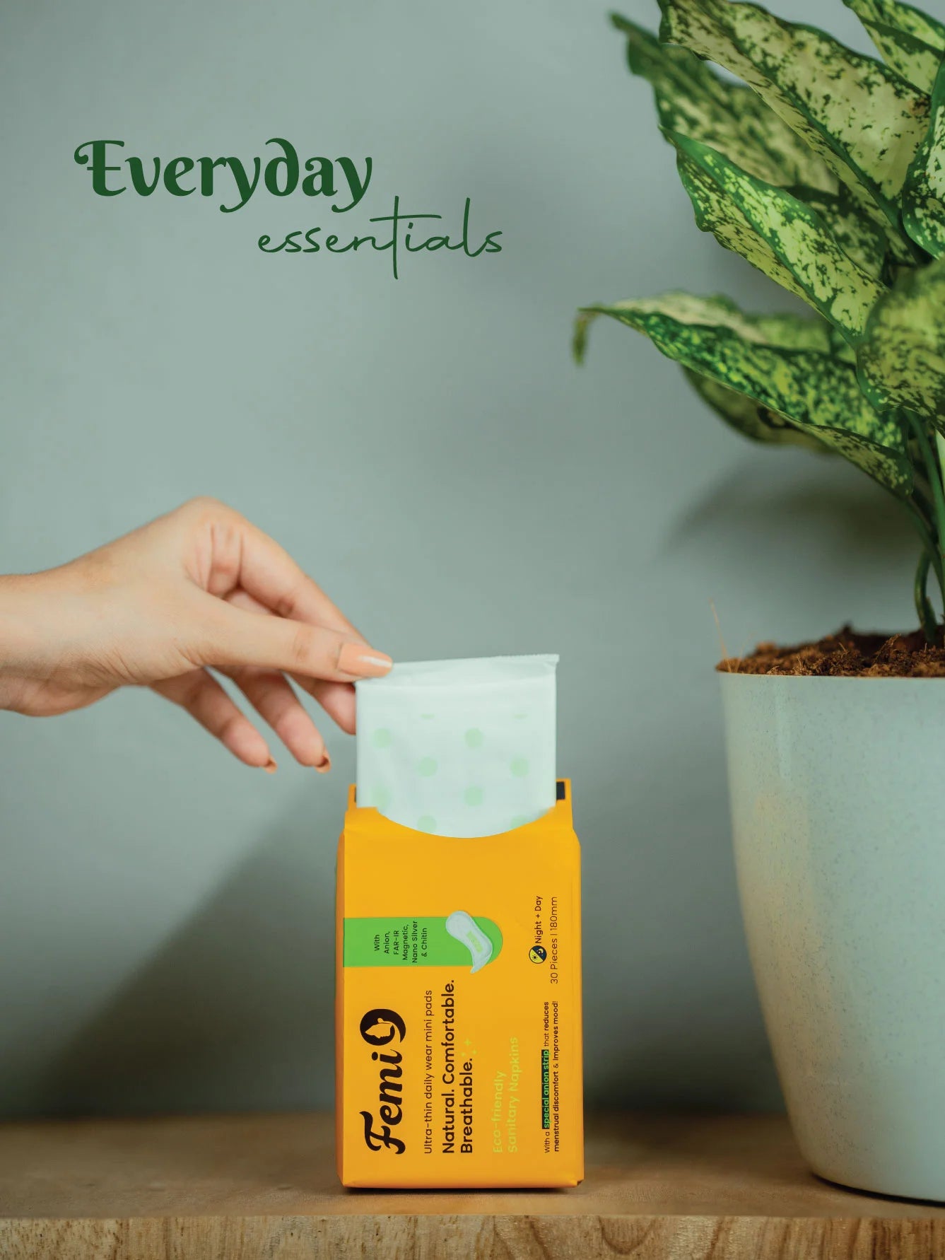 Femi9 Anion Sanitary Napkins|410mm|XXL-5 Pads